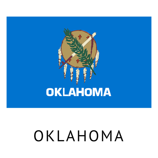 Oklahoma Staatsflagge PNG-Design