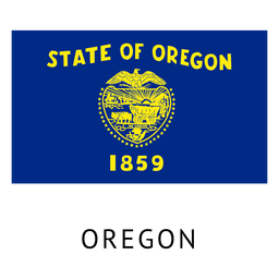 Oregon state flag PNG Design