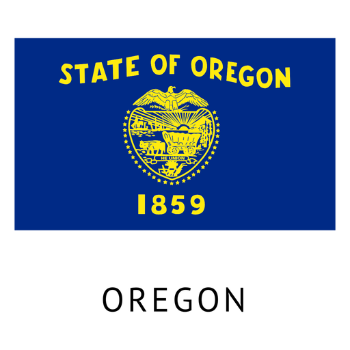 Oregon Staatsflagge PNG-Design