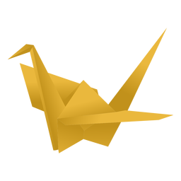 Origami paper crane PNG Design