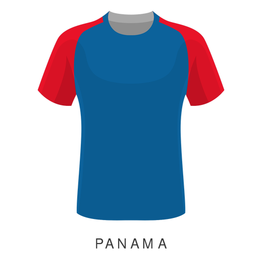 Dibujos animados de camiseta de f?tbol de copa mundial de Panam? Diseño PNG