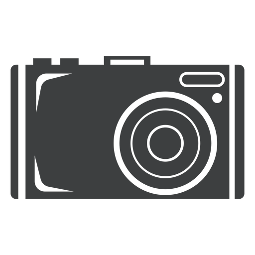 Icono de cámara de foto gris Diseño PNG