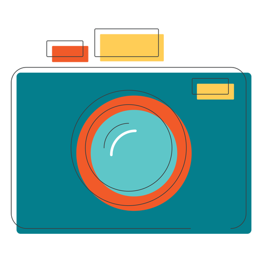 Fotokamera-Symbol PNG-Design