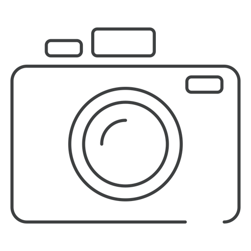 Photo camera stroke icon