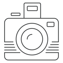 Foto Kamera Strich Symbol PNG-Design
