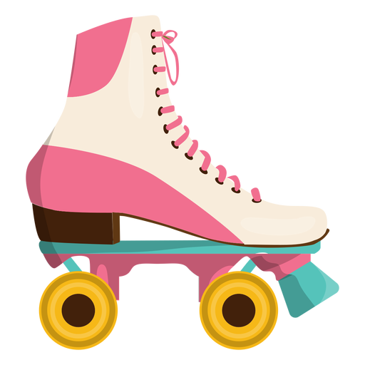 Pink roller skate shoe PNG Design
