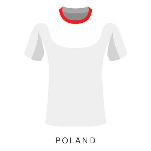 Weiße und rote T-Shirt-Karikatur PNG-Design