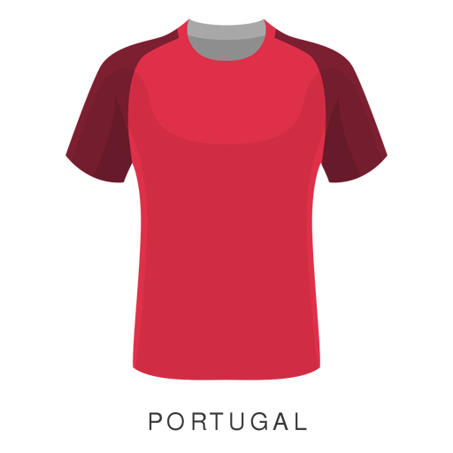 Portugal-WM-Fu?balltrikot-Cartoon PNG-Design
