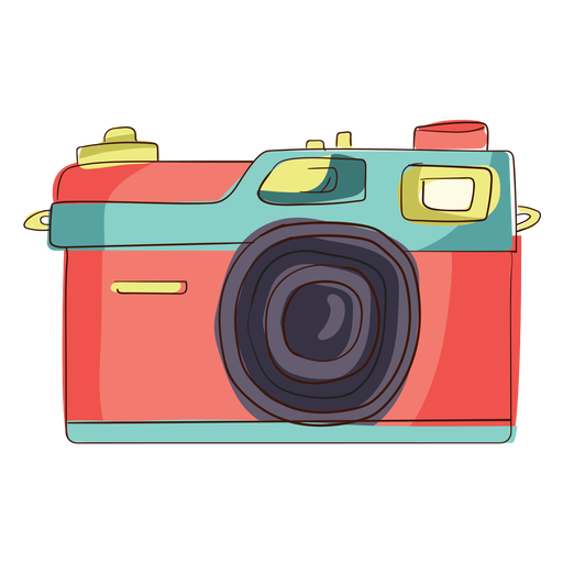 Rangefinder camera cartoon