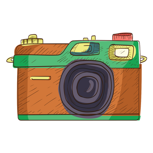Rangefinder camera sketch icon PNG Design