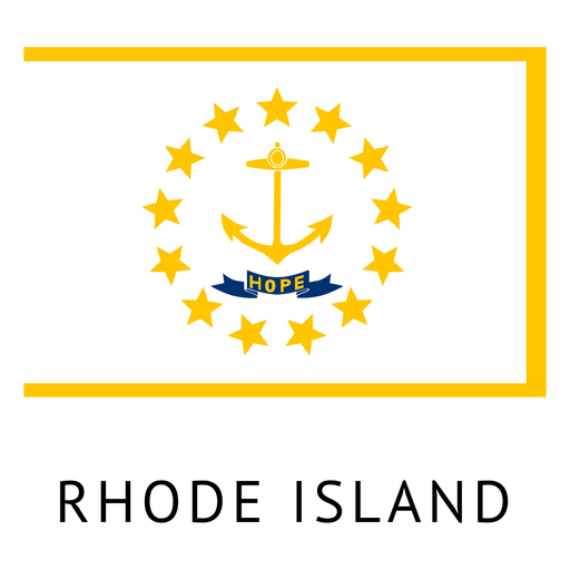Bandeira do estado de Rhode island Desenho PNG