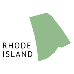 Rhode Island State Karte PNG-Design