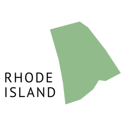 Rhode island state plain map PNG Design Transparent PNG