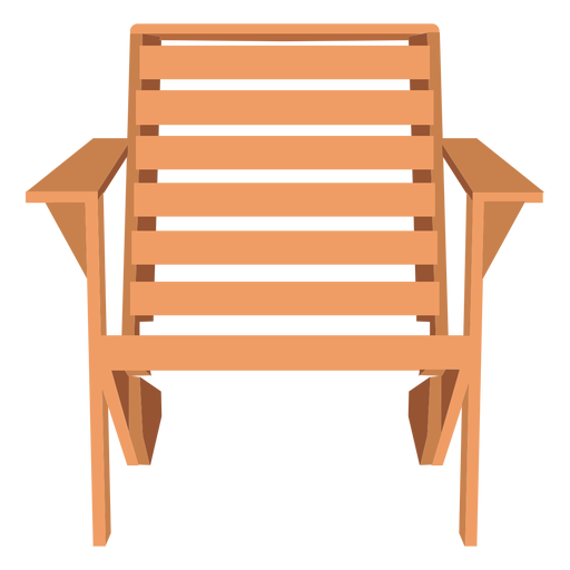 Ilustración de sillón Adirondack Diseño PNG
