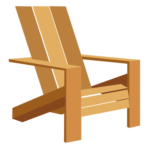 Adirondack chair illustration - Transparent PNG & SVG vector file