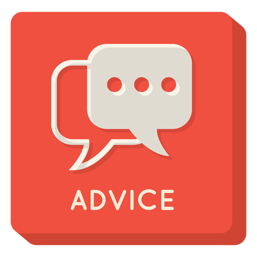 Advice square icon PNG Design