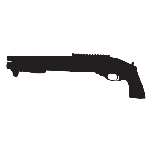 Agm shotgun grey silhouette PNG Design