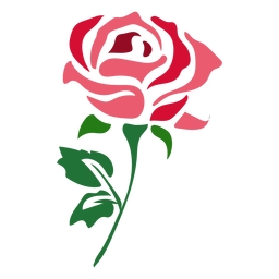 Beautiful red rose icon flower Beautiful red rose icon flower