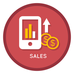 Icono de ventas comerciales Diseño PNG