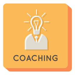 Coaching icono cuadrado Diseño PNG