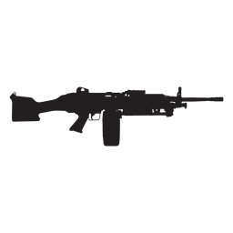 Silhueta cinza de rifle semi automático Colt Transparent PNG