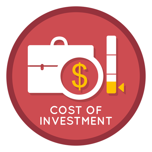 Symbol für Investitionskosten PNG-Design