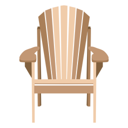 Eleganter Adirondack-Stuhl PNG-Design