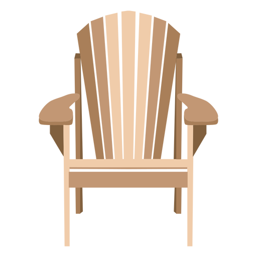 Elegante cadeira Adirondack Desenho PNG