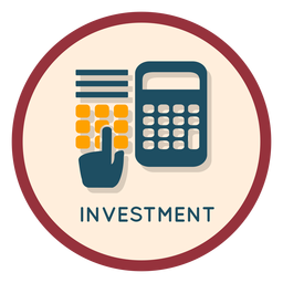 Ícone de investimento financeiro Desenho PNG