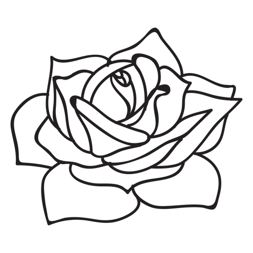 Flor Rosa Icono De Trazo Flor Descargar Png Svg Transparente