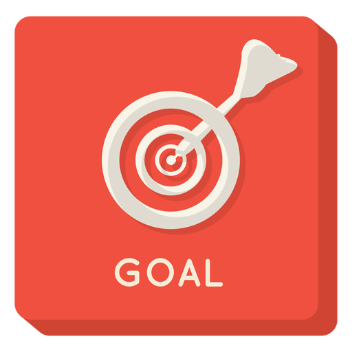 Goal square icon PNG Design