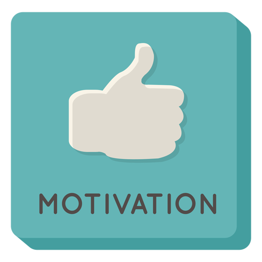 Motivation square icon PNG Design