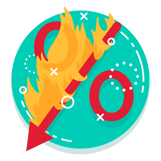 Percent burn rate icon PNG Design