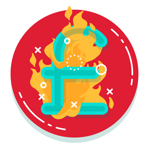 Icono de tasa de quemado de libras Diseño PNG