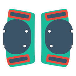 Ícone de joelheiras de patins Desenho PNG