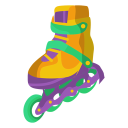 Ilustración de zapato de patinaje sobre ruedas Diseño PNG