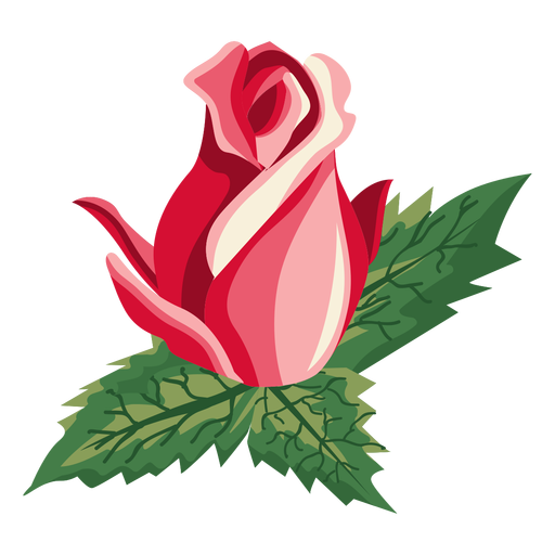 Icono de capullo de rosa Diseño PNG