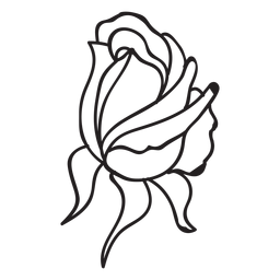 Ícone de toque de botão de rosa Desenho PNG
