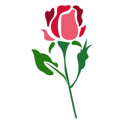 Rose flower icon PNG Design