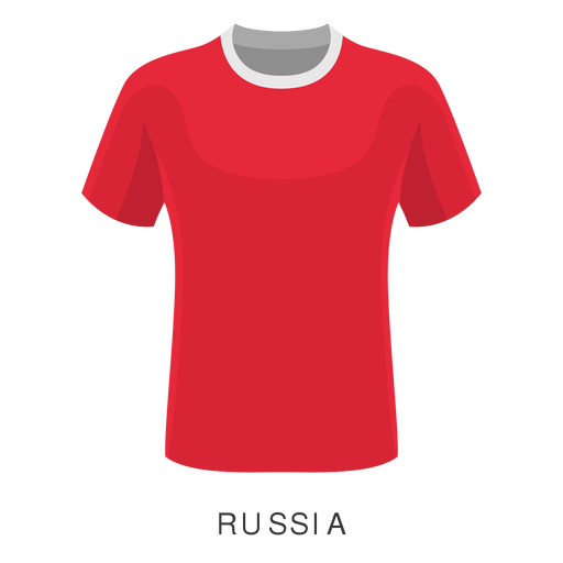 Dibujos animados de camiseta de fútbol roja Diseño PNG