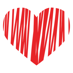 Kritzeltes Herzsymbol Transparent PNG
