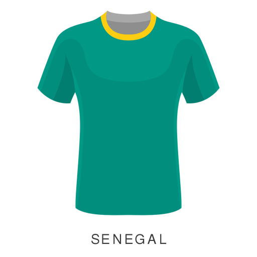 Dibujos animados de camiseta de fútbol verde claro Diseño PNG