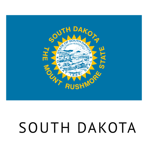 Bandera del estado de dakota del sur Diseño PNG