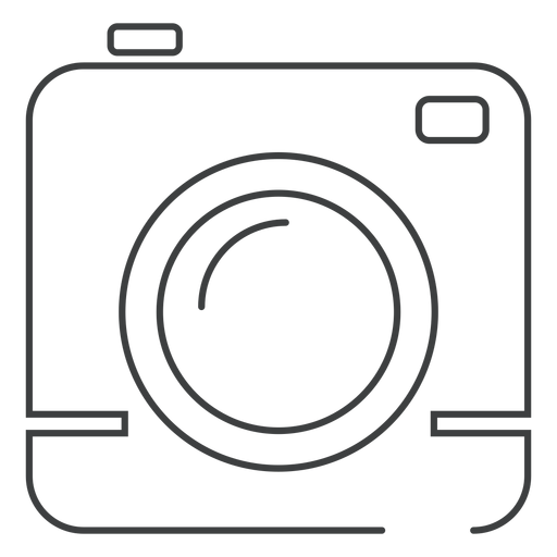 Square camera stroke icon