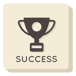 Success square icon PNG Design Transparent PNG