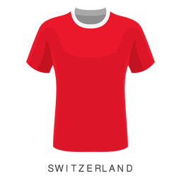 Dibujos animados de camiseta de fútbol de Suiza Diseño PNG
