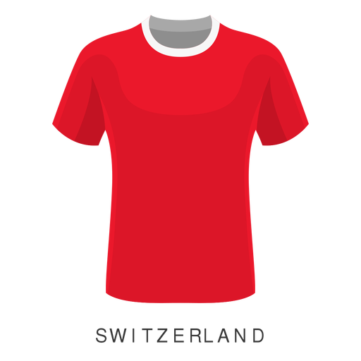 Dibujos animados de camiseta de fútbol de Suiza Diseño PNG