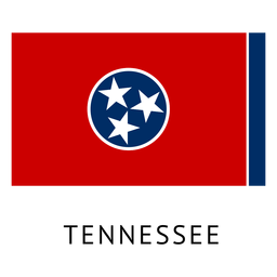 Bandera del estado de Tennessee Diseño PNG Transparent PNG