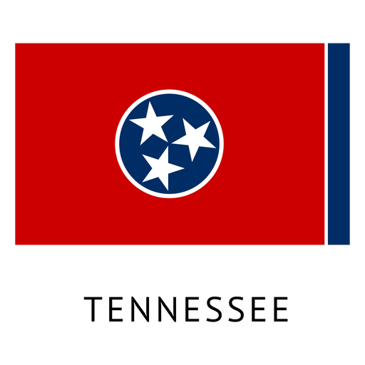 Bandera del estado de Tennessee Diseño PNG