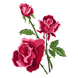 Three roses flowers icon Three roses flowers icon